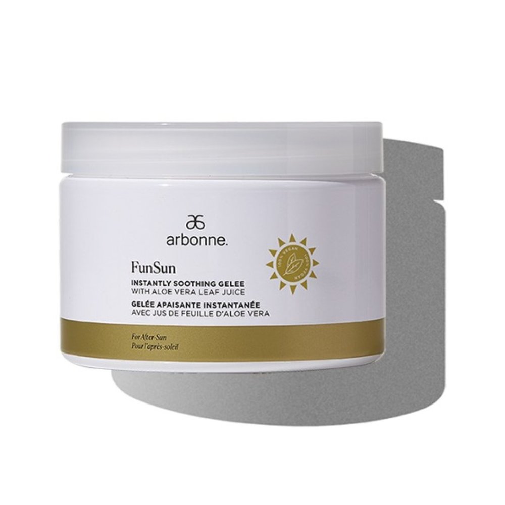 Arbonne FunSun instantly soothing gelee with aloe Vera leaf juice New
